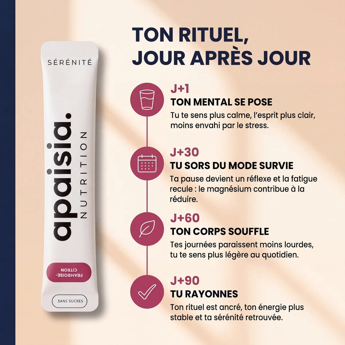 Ton rituel Apaisia jour après jour, de J+1 à J+90