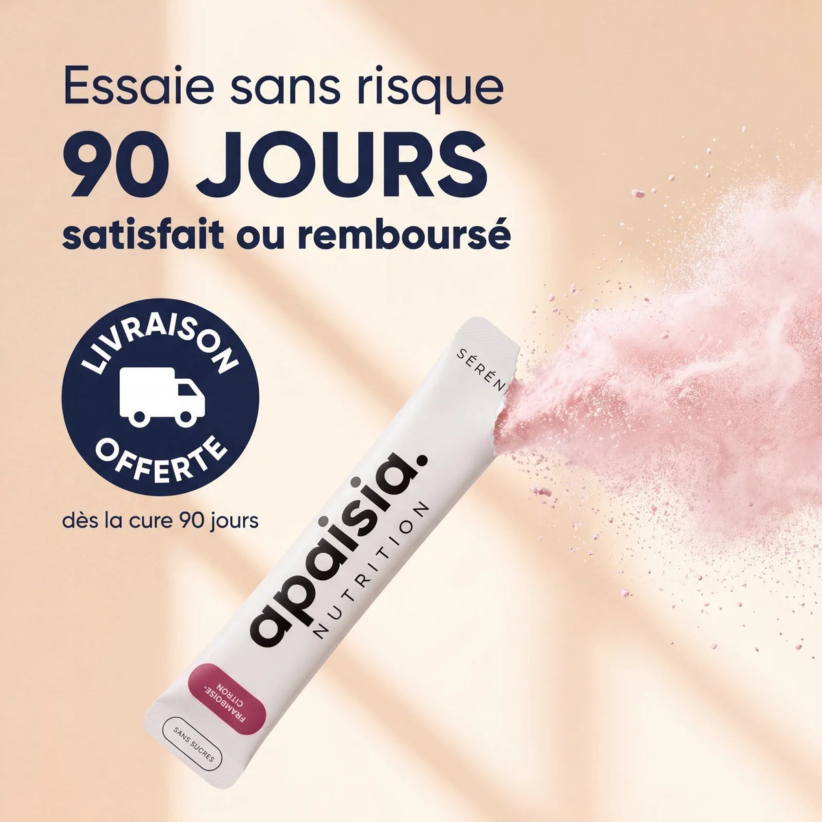 Essaie Apaisia sans risque 90 jours, satisfait ou remboursé