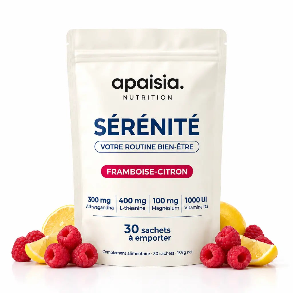 Le sachet Apaisia Sérénité framboise-citron, 30 sachets